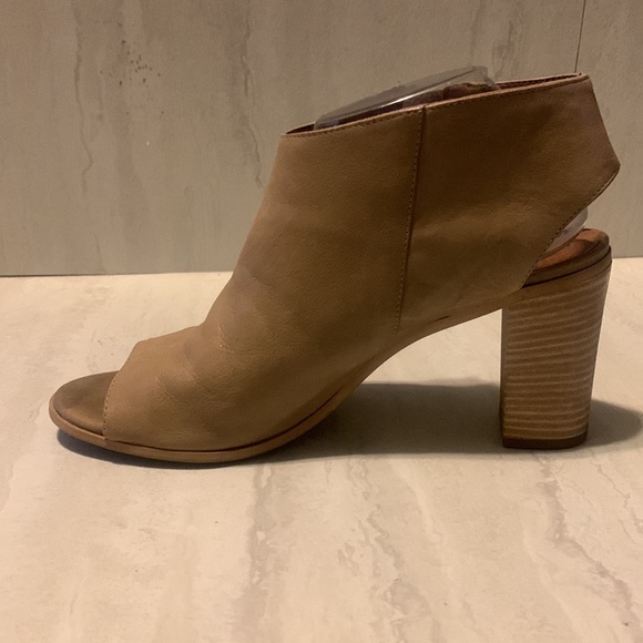 Betty Barclay Women's Tan Open Toe Heeled Ankle Boots Size 9 - Picture 7 of 12